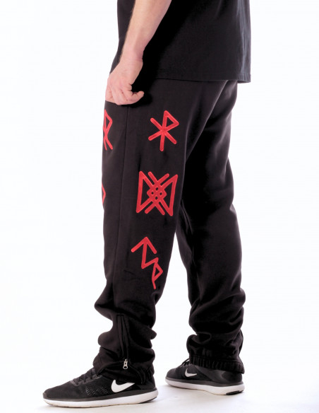 Alpha Premium Sweatpants BlackNRed by Nordic Worlds