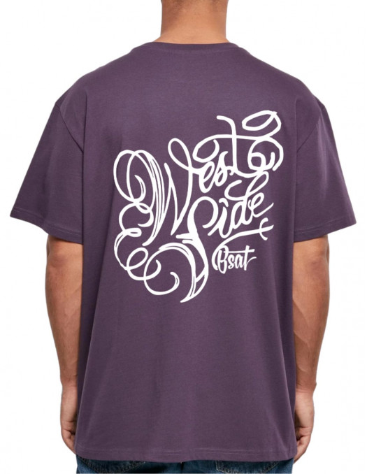 BSAT Westside Baggy T-Shirt Purple Night