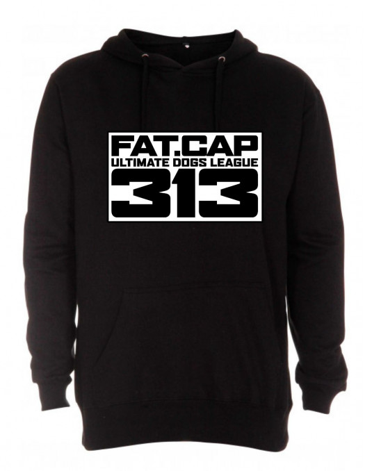 FAT CAP Emblem Hoodie Black by FAT313