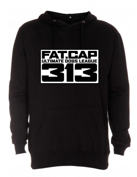 FAT CAP Emblem Hoodie Black by FAT313