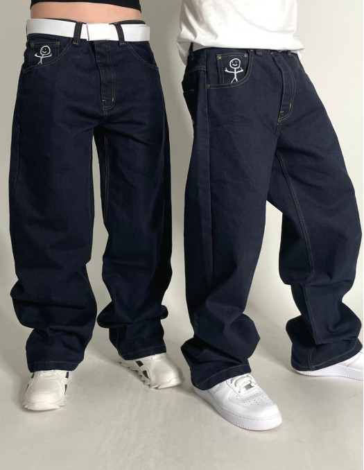BSAT Stickman Baggy Jeans The Finger...