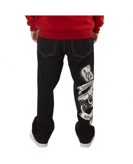 Criminal Minded Svart Baggy Jeans