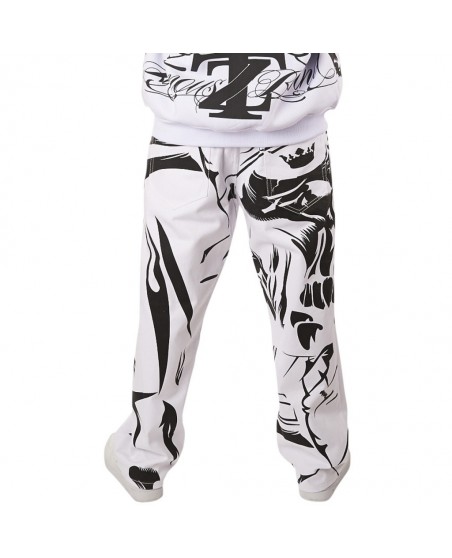 Townz Baggy Pants Skull white