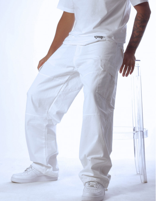 CPH X-Baggy Cargo Pants White