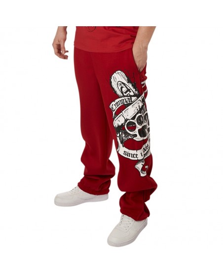 Criminal Minded Red Sweat Pants
