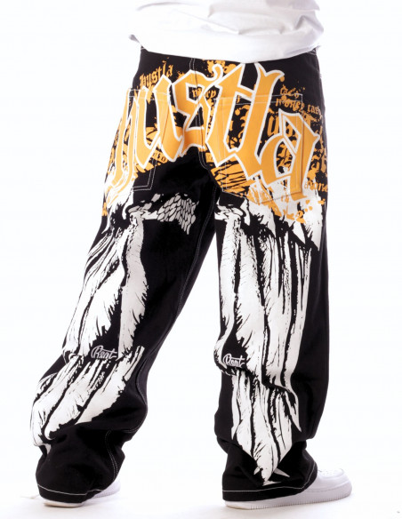 BSAT HUSTLA Gold Yellow Baggy Jeans *Legacy Edition*