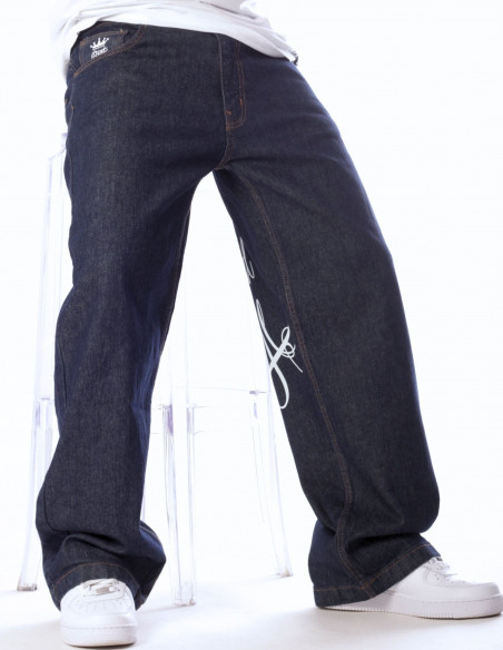 Only God Can Judge Jeans Indigo Blue Baggy