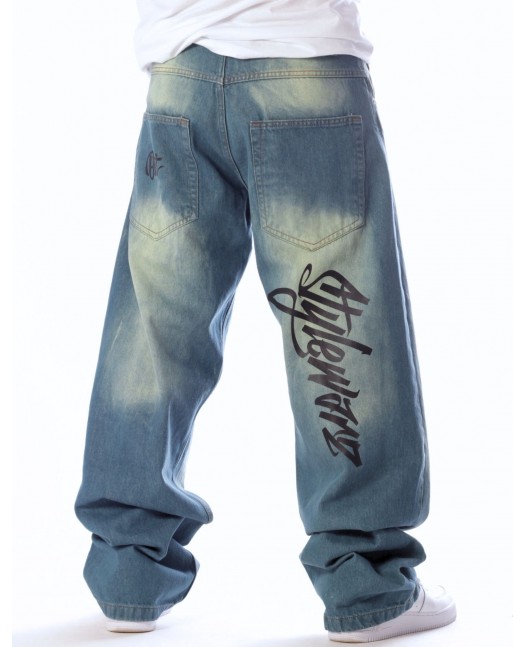 Stylewarz Baggy Jeans Blue Spray...