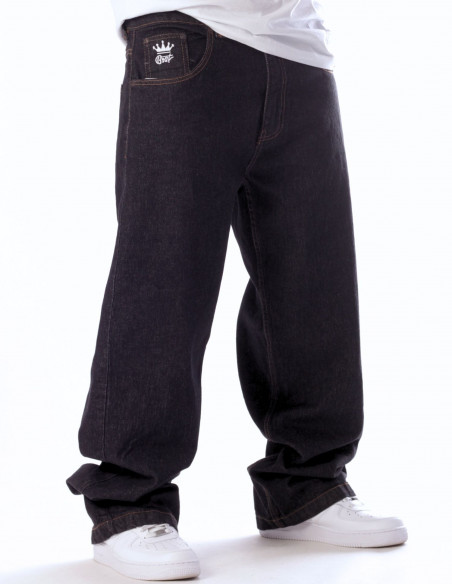 RAP GOD Baggy Jeans Black by BSAT