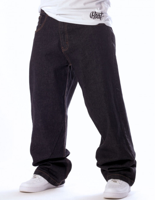 RAP GOD Baggy Jeans Black by BSAT