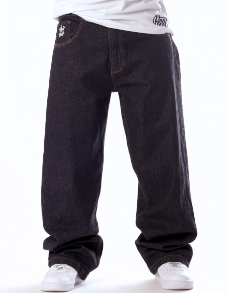 RAP GOD Baggy Jeans Black by BSAT