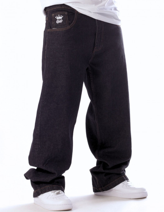 BSAT I'm Rollin Baggy Jeans Black