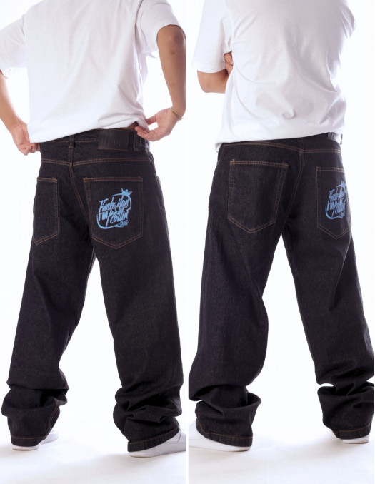 BSAT I'm Rollin Baggy Jeans Black