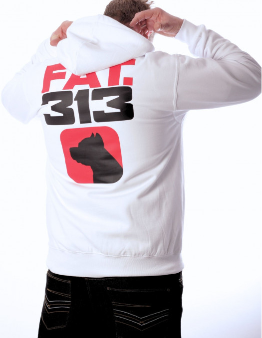 FAT313 Master King Hoodie White -...