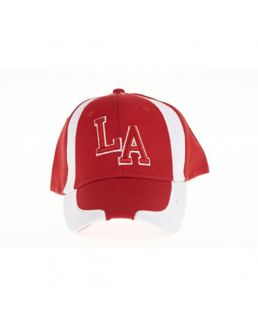Baseball Keps, LA 2-färgad Red White