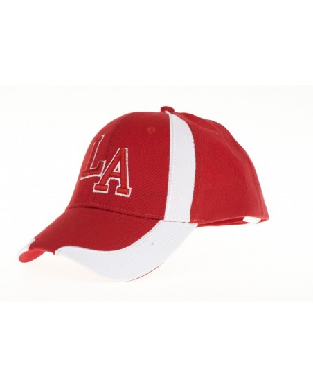 Baseball Keps, LA 2-färgad Red White