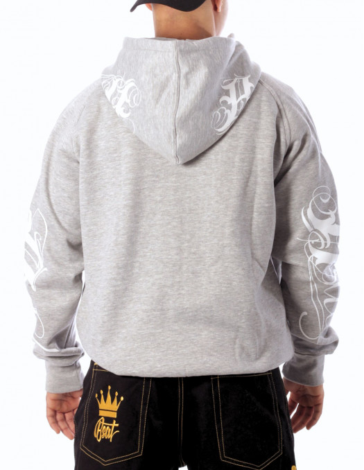 BSAT Art Script Hoodie Grey