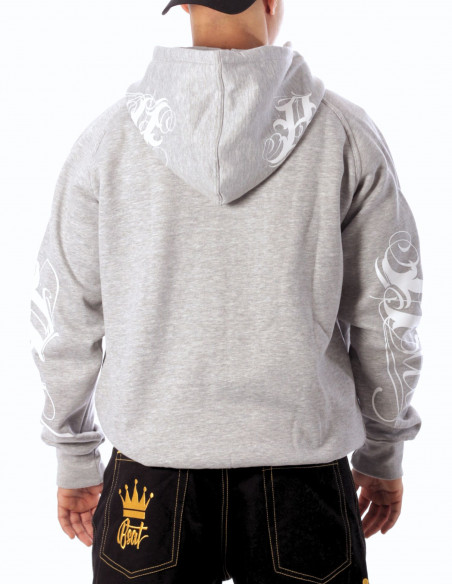 BSAT Art Script Hoodie Grey