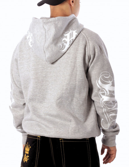 BSAT Art Script Hoodie Grey