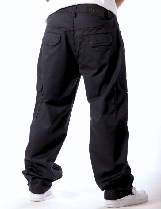 BSAT Baggy Combat Cargo Pants Navy Blue