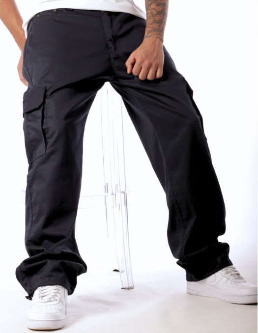 BSAT Baggy Combat Cargo Pants Navy Blue
