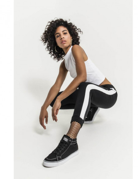 Striped Ladies Interlock Jogpants Leggings
