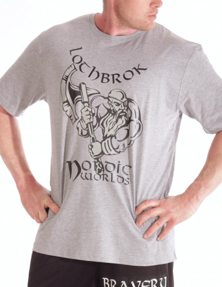 Lothbrok Light Grey T-Shirt by Nordic Worlds