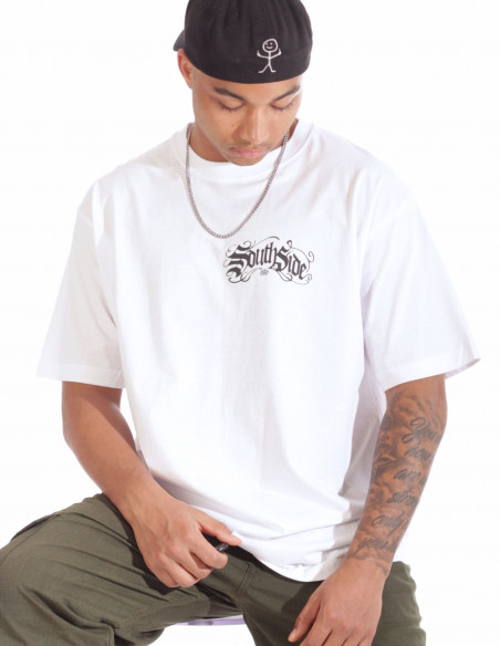 Southside White Legacy Baggy Tee by BSAT