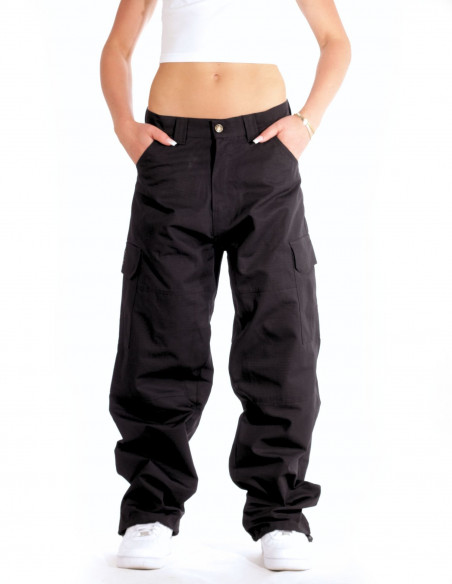 CPH X Baggy Cargo Pants Black by BSAT