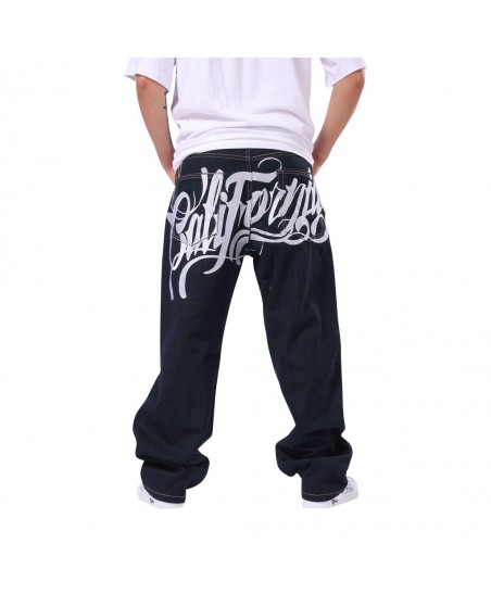 California Marinblå Jeans Baggy