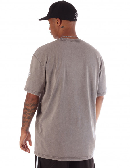 The Crown BSAT Acid Washed Heavy Box Tee Asphalt Grey