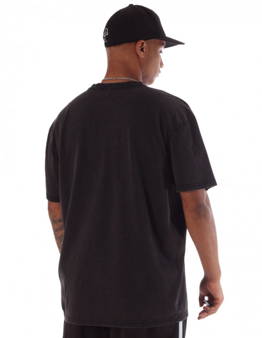Baggy T-Shirt Acid Washed Black