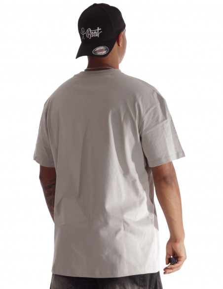 BSAT Stickman Logo T-Shirt Asphalt Grey