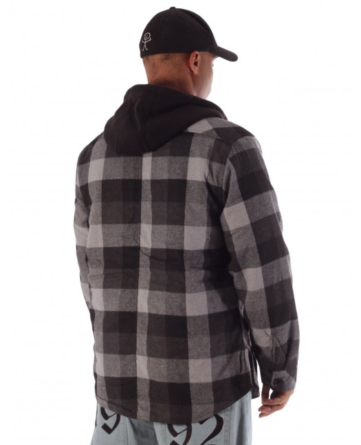 Checkered Thermal Jacket BlackNGrey