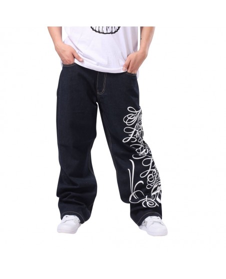 International Black Navy Jeans fra Townz