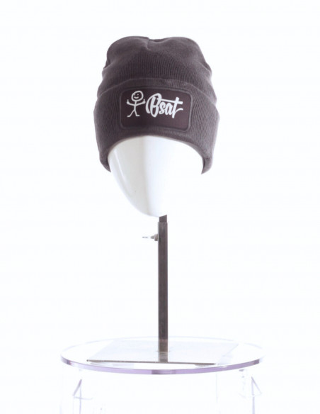 BSAT The Stickman Beanie Grey/White