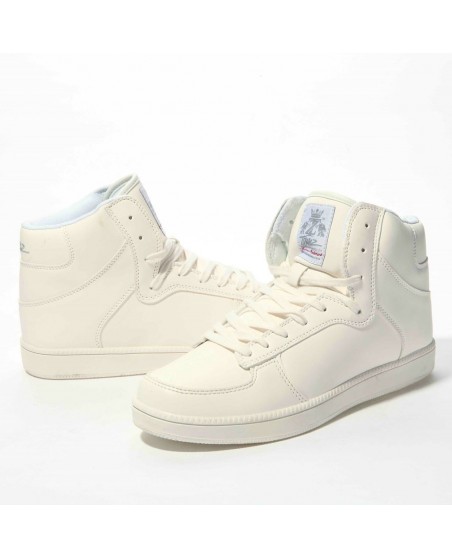 Townz Hi-Top Wayan White Plain Sneakers