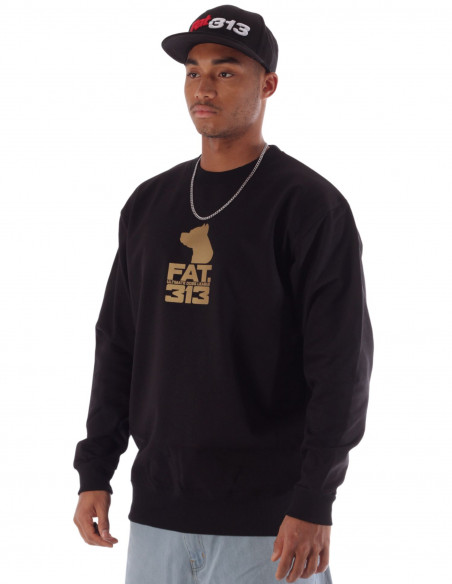 FAT313 The Yard Sweatshirt Black n Gold *1st. edition*