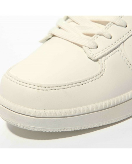 Townz Hi-Top Wayan White Plain Sneakers