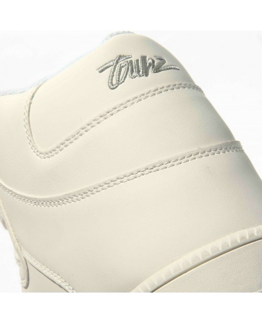 Townz Hi-Top Wayan White Plain Sneakers