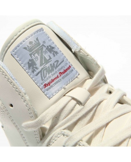 Townz Hi-Top Wayan White Plain Sneakers