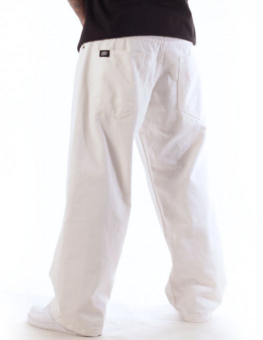 BSAT Bronx Baggy Jeans White