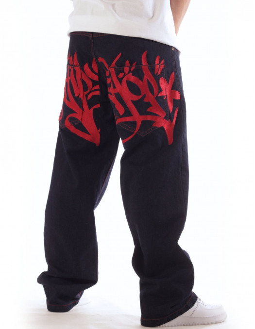 Baggy Hip Hop Jeans Embroidered...