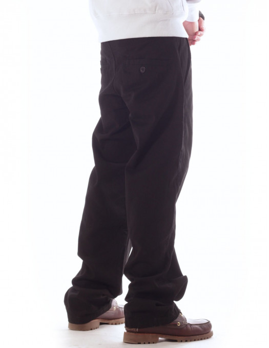 BSAT X-Loose Chino Pants Jet Black