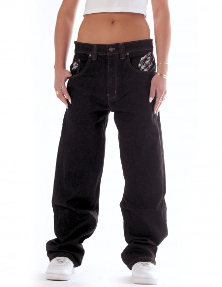 Hands of Skull BSAT Loose Jeans Black *LIMITED EDITION*