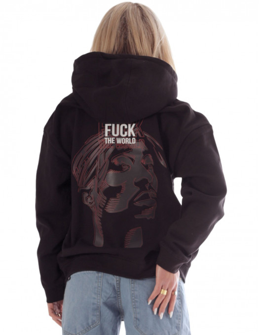 BSAT Tupac Hoodie Black