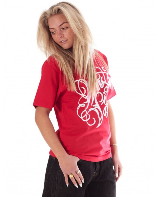 BSAT Westside T-Shirt Red Organic Cotton