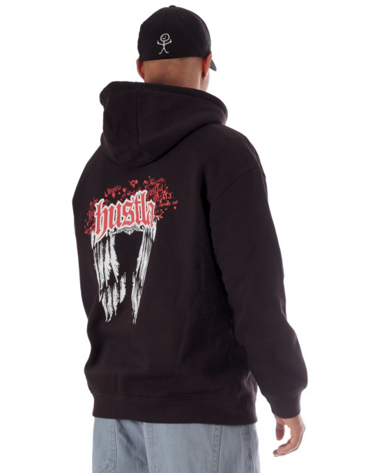 BSAT Black Hustla Hoodie RedNWhite...