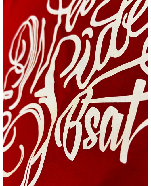 BSAT Westside T-Shirt Red Organic Cotton