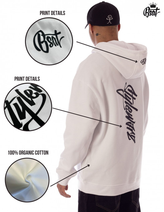 BSAT Stylewarz Baggy Hoodie White